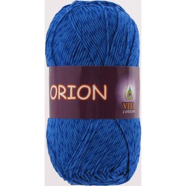 Пряжа Vita-cotton "Orion" 4562 Темно-синий 77% мерсиризированный хлопок 23% вискоза 170м 50гр